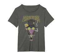 Official The Black Crowes Top Hat Crowe T-Shirt, Women's Plus, Asphalt Grey, 3X