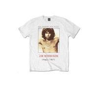 Official ~ The Doors ~ Jim Morrison: American Poet ~ T-Shirt in White (Large)