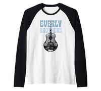 Official The Everly Brothers Guitar Roots Collage Art Raglan Baseball Tee