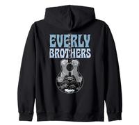 Official The Everly Brothers Guitar Roots Collage Art Zip Hoodie