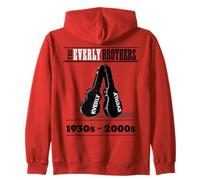 Official The Everly Brothers Guitars 1930s-2000s Zip Hoodie