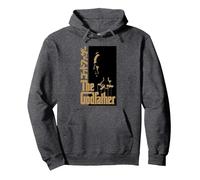 Official The Godfather - The Don's Shadow Pullover Hoodie, Adult Unisex, Dark Heather Grey, Medium