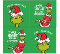 Official The Grinch Christmas Card Pack, 12 Cards, 2 Different Designs, GXXB3