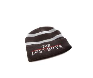 Official The Lost Boys Logo Beanie - Black Winter Hat for Adults & Vampire Fans