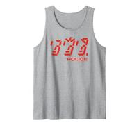 Official The Police Ghost Icon Rock Music Band Tank Top, Men, Heather Grey, Large