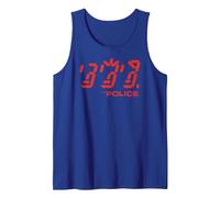 Official The Police Ghost Icon Rock Music Band Tank Top, Men, Royal Blue, Small