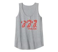 Official The Police Ghost Icon Rock Music Band Tank Top, Women, Heather Grey, X-Large