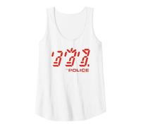 Official The Police Ghost Icon Rock Music Band Tank Top, Women, White, X-Large