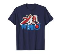 Official The Who Flag T-Shirt, Men, Navy Blue, XX-Large