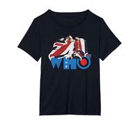 Official The Who Flag T-Shirt, Women's Plus, Black, 5X