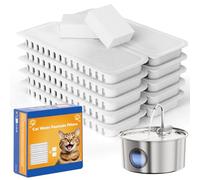 Official Tomxcute Cat Water Fountain Replacement Filters - 10+2 Pack Cat Fountain Filter for 3.2L Pet Water Fountain, Three-Layer Filtration Replacement Filter, Compatiable with Fountain Model T1NWX3