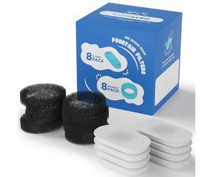 Official Tomxcute Cat Water Fountain Replacement Filters - 4 Month Set
