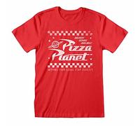 Official Toy Story Pizza Planet Unisex Red T-Shirt, Medium