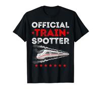 Official Train Spotter High Speed Trains Travel Photography T-Shirt