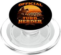 Official Turd Herder Wastewater Cowboy PopSockets PopGrip for MagSafe