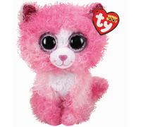 OFFICIAL TY BEANIE BOO BUDDY "REAGAN PINK CAT " MED 23CM SOFT TOY 36479