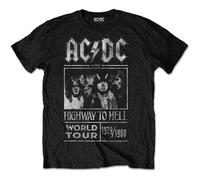 Official Unisex-adults AC/DC Highway To Hell Tour T Shirt (Black) - Large