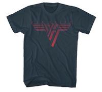 Official Van Halen T Shirt Classic Logo Blue Mens Unisex Vintage Rock Metal Tee