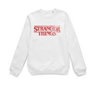 Official Vintage Logo Sweatshirt - White Stranger Things White XXL