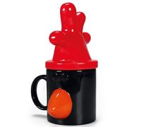 OFFICIAL WALLACE AND GROMIT FEATHERS MCGRAW SHAPED COFFEE MUG CUP WITH LID HMB