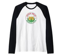 Official Welsh Drinking Team Funny Welsh Heritage Raglan Baseball Tee
