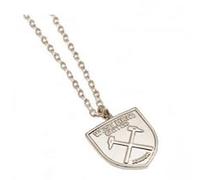Official West Ham Sterling Silver Cut Out Crest Pendant & Chain - 925 Hallmarked Licensed Gift