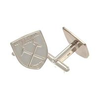 Official West Ham United Sterling Silver Crest Cufflinks - 925 Hallmarked Licensed Gift for Weddings Special Occasions