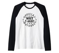 Official Wet Tee Water Boy Funny Contest with Ice Cold Water Raglan Baseball Tee