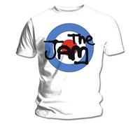 Official White T Shirt THE JAM Spray BULLSEYE Logo L
