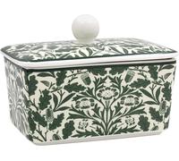 The Leonardo Collection William Morris Acorn Butter Dish for Kitchen & Home | Dishwasher Safe Butter Dish with Lid for Keep Butter Fresh | Durable BPA-Free Butterdish for Butter Storage