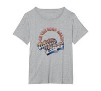 Official Willie Nelson On The Road Again T-Shirt, Women's Plus, Heather Grey, 5X