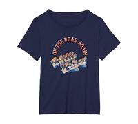 Official Willie Nelson On The Road Again T-Shirt, Women's Plus, Navy Blue, 3X