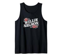 Official Willie Nelson Red Rose Tank Top