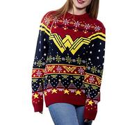 Official Wonder Woman Knitted Christmas Jumper (Small)