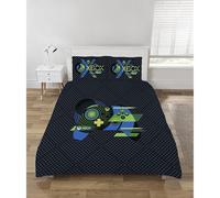 Official Xbox Double Duvet Cover Set - Reversible Bedding with Logo Front & All-Over Icon Pattern (200x200cm + 50x75cm Pillowcase)