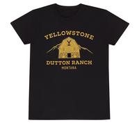 Official Yellowstone Dutton Ranch Montana T-Shirt Natural Pink Unisex Sand Ranch