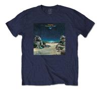Yes T Shirt Topographic Oceans Band Logo Official Mens Navy Blue M