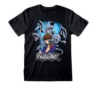 Official Yu-Gi-Oh Blue-Eyes White Dragon T-Shirt Black Unisex Kaiba Fan Merch