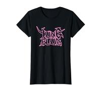 Official Yungblud Deadhappy Pink & Black T-Shirt, Women, Black, Medium