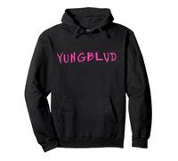 Official YUNGBLUD Logo Design | Bold Alt Rock Style Pullover Hoodie, Adult Unisex, Black, Large