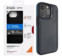 ZAGG Gear 4 Vancouver Snap D30 Protective Case for iPhone 13 Pro Max, 5G, Shockproof, Wireless Charging, MagSafe, (Black)