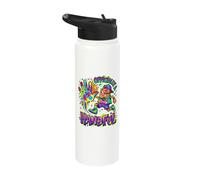 Officially 5 A Handful Kids Funny Number Character Birthday Stainless Steel Insulated Water Bottle
