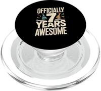 Officially 7 Years Awesome Birthday Seven PopSockets PopGrip for MagSafe
