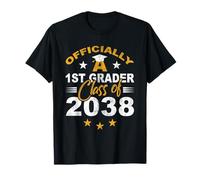 Officially A 1st Grader Class 2038 Funny Graduate First Day T-Shirt