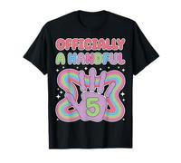 Officially a Handful 5th Birthday Matching Family Party T-Shirt