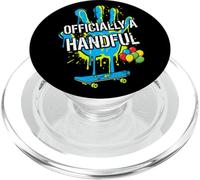 Officially A Handful Boys Retro Skateboard 5th Birthday PopSockets PopGrip for MagSafe