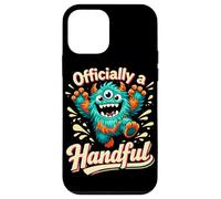 Officially a Handful Kids Funny Three Eyed Monster Birthday Case for iPhone 12 mini