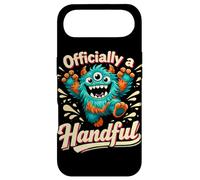 Officially a Handful Kids Funny Three Eyed Monster Birthday Case for iPhone Air