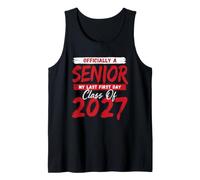 Officially A Senior 2027 Last First Day Back to School Tank Top