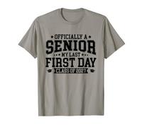 Officially A Senior Class of 2027 Last First Day Graduation T-Shirt